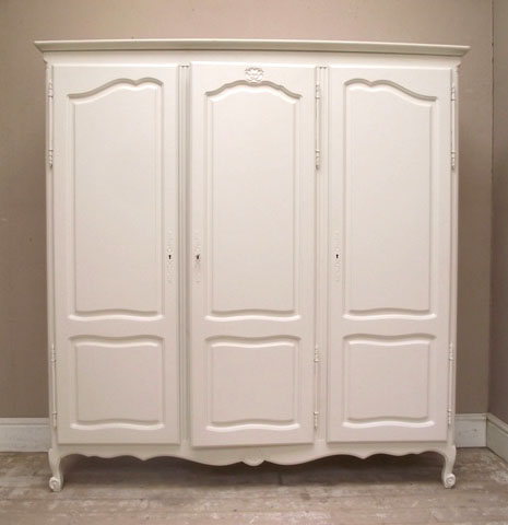 3 door vintage french armoire